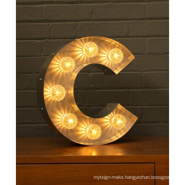 Direct Factory of Bulb Illuminated Letter Signs